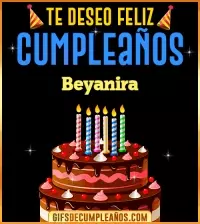 GIF Te deseo Feliz Cumpleaños Beyanira